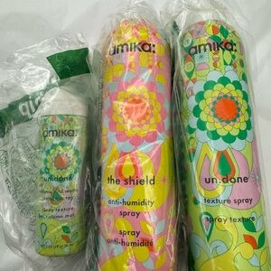 Amika 3-Piece Styling Set – 2 Full Size + 1 Travel Size – New (No Caps)